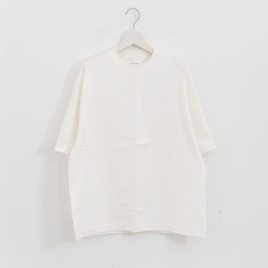 KAPTAIN SUNSHINE｜Suvin Supima Tube Half-sleeve Tee Heavy KSBSCS02（OFF WHITE）