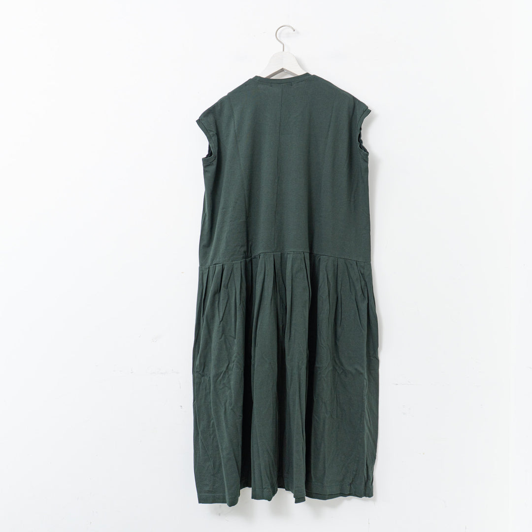 homspun/WOMEN　30/1天竺ノースリーブワンピース　251-6551