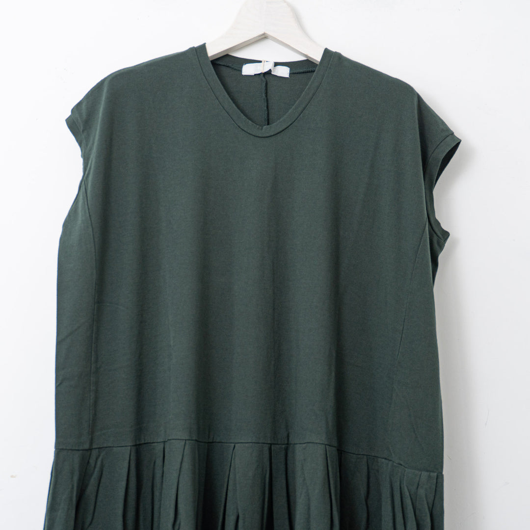 homspun/WOMEN　30/1天竺ノースリーブワンピース　251-6551