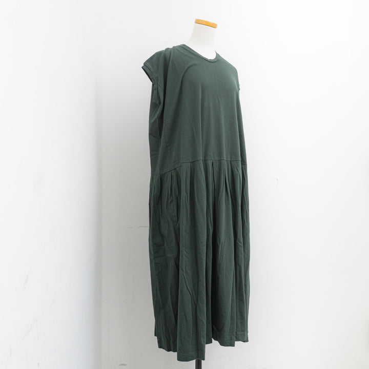 homspun/WOMEN　30/1天竺ノースリーブワンピース　251-6551