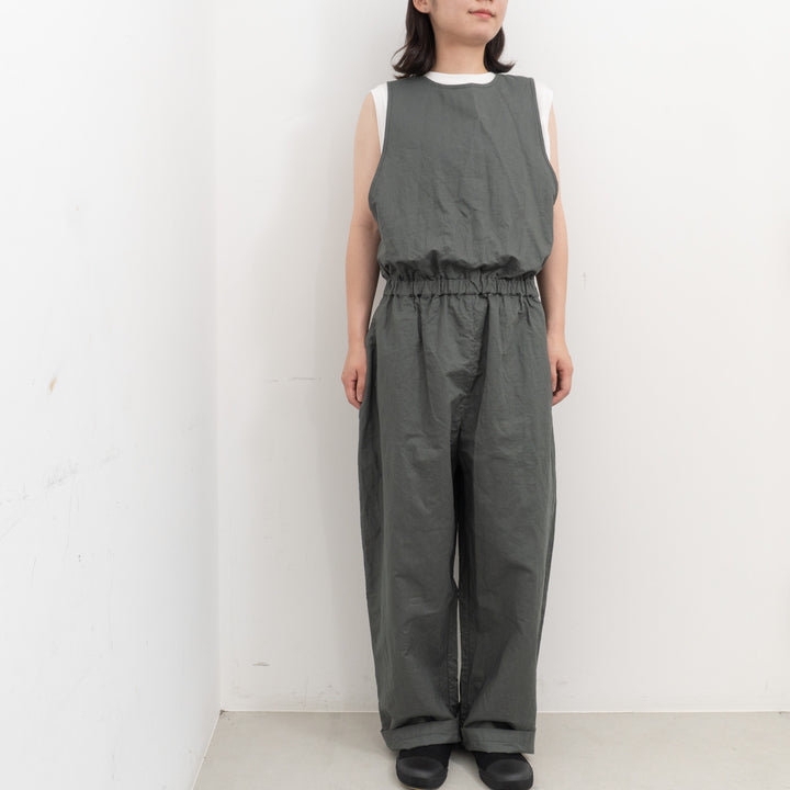 homspun /WOMEN　コットンラミーマットオールインワン 261-3410-D
