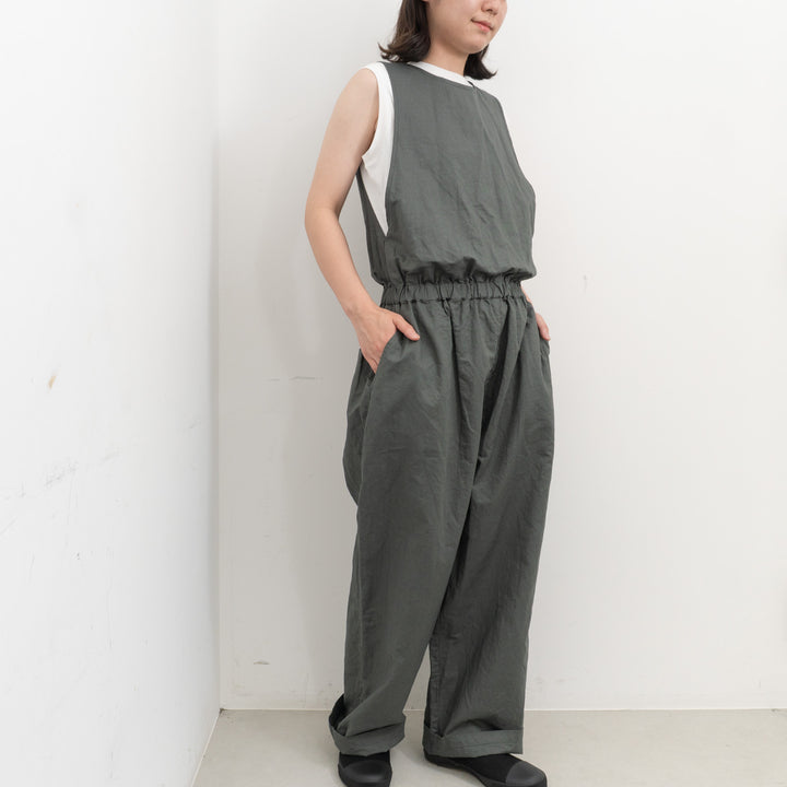homspun /WOMEN　コットンラミーマットオールインワン 261-3410-D