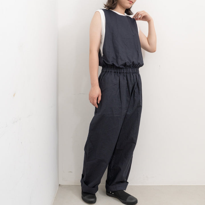 homspun /WOMEN　コットンラミーマットオールインワン 261-3410-D