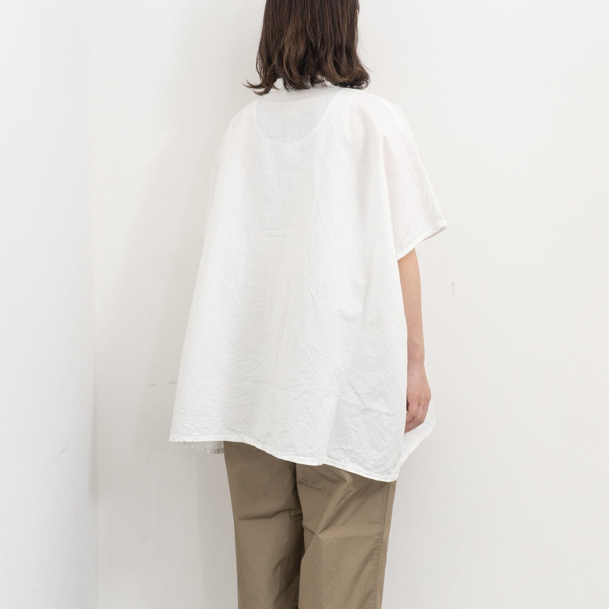homspun｜WOMEN コットンラミーマットBIGブラウス 261-5752-D