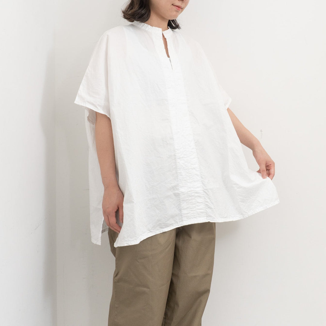 homspun/WOMEN コットンラミーマットBIGブラウス 261-5752-D