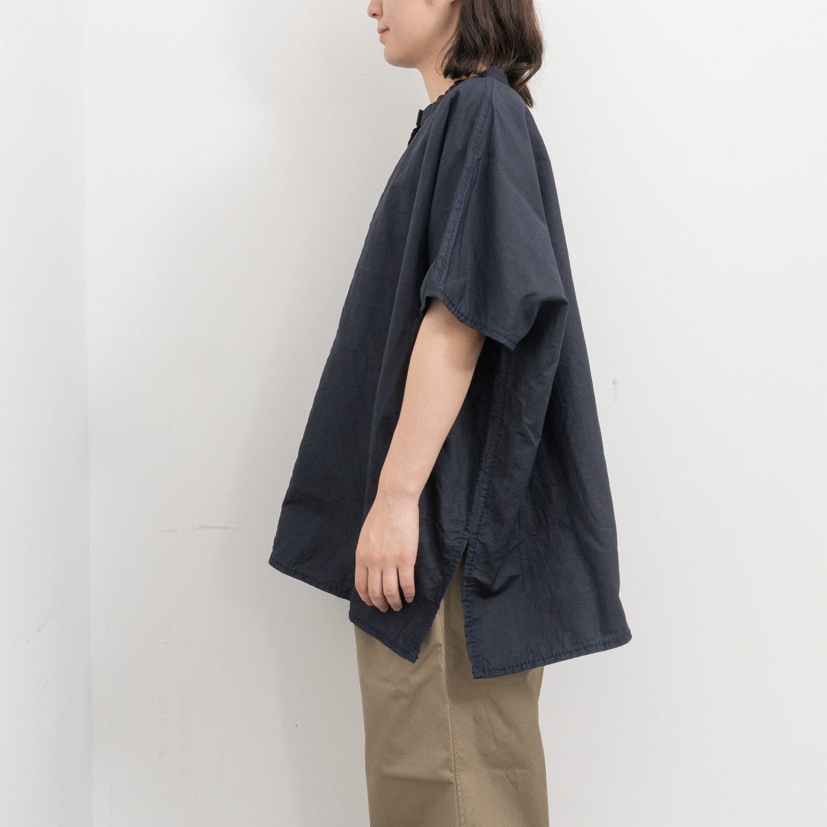 homspun｜WOMEN コットンラミーマットBIGブラウス 261-5752-D