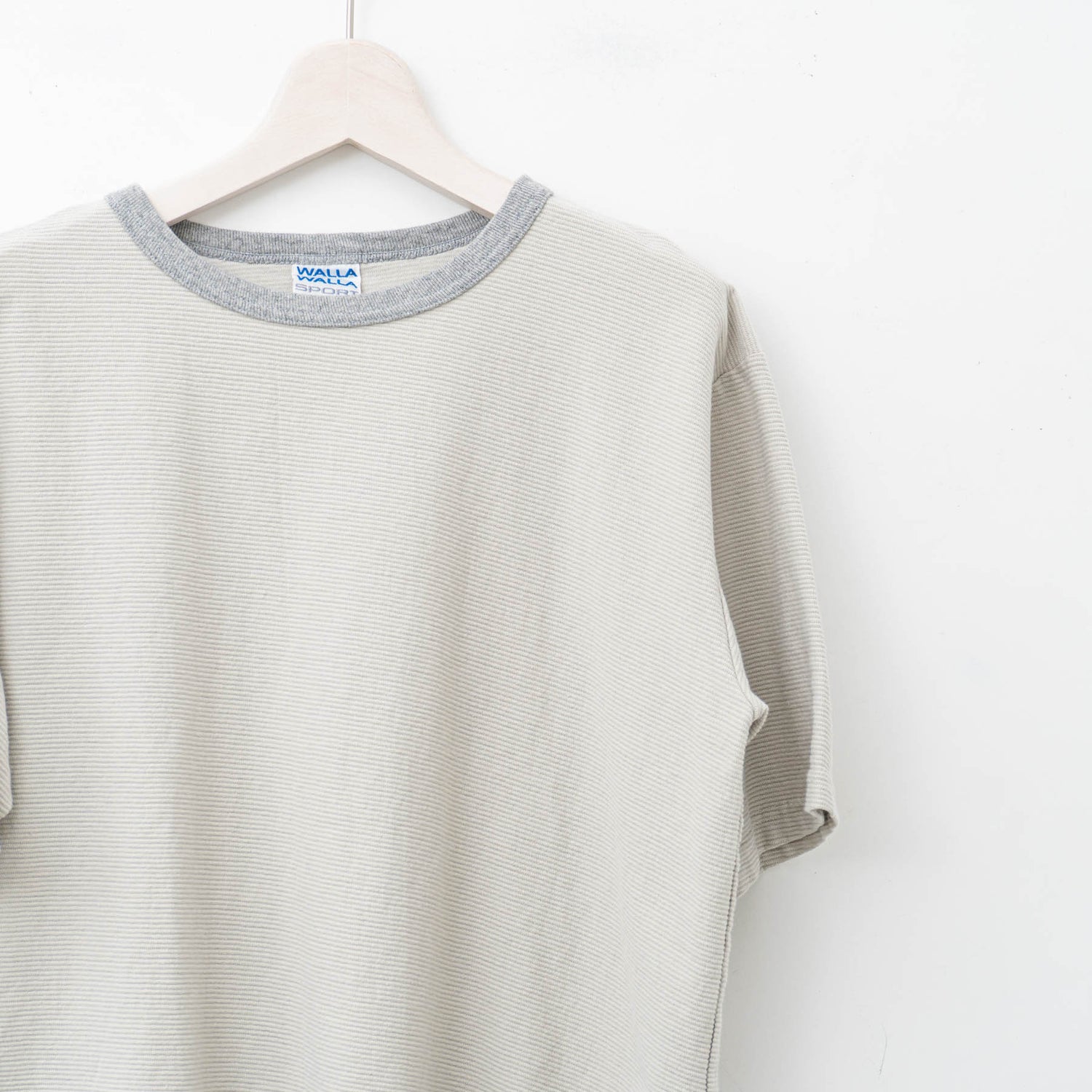 WALLA WALLA SPORT｜UNISEX　RIDGE 2-TONE TEE（PALE GREY/H.GREY）