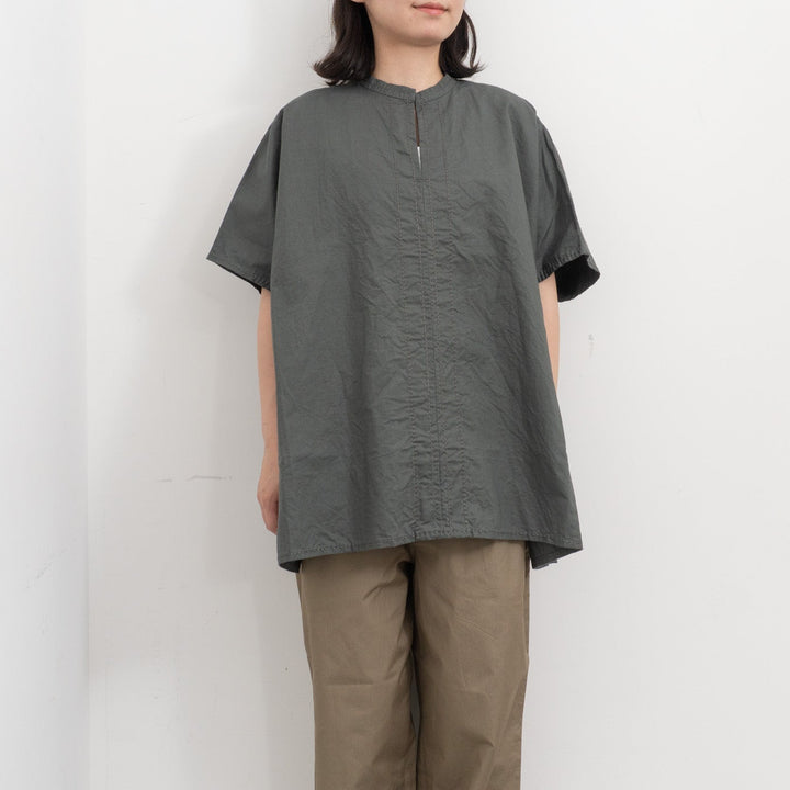 homspun/WOMEN コットンラミーマットBIGブラウス 261-5752-D