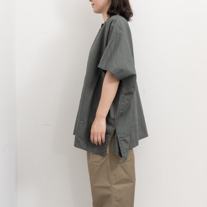 homspun/WOMEN コットンラミーマットBIGブラウス 261-5752-D