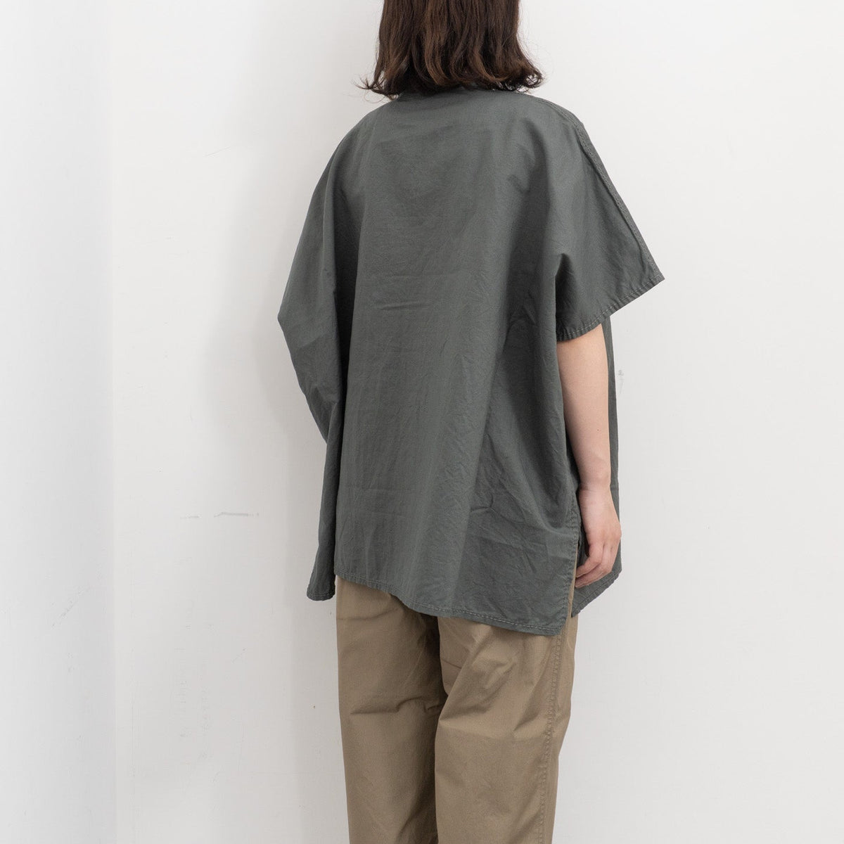 homspun｜WOMEN コットンラミーマットBIGブラウス 261-5752-D