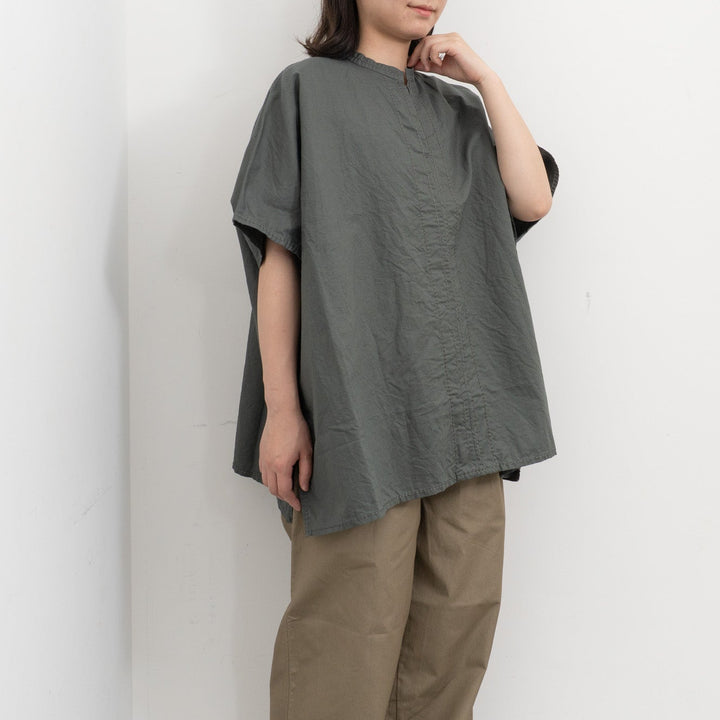 homspun/WOMEN コットンラミーマットBIGブラウス 261-5752-D