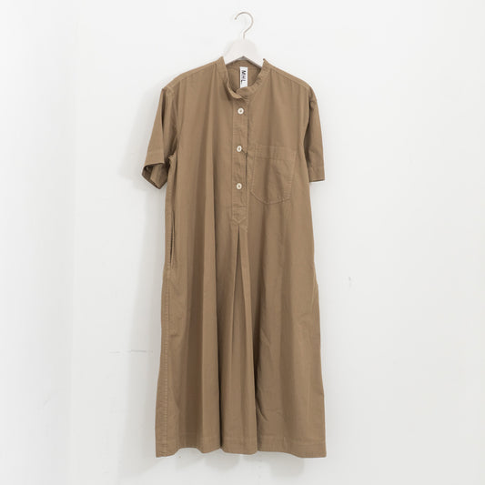 MHL.｜WOMEN　GARMENT DYED COTTON POPLIN DRESS 595-6157550-suomi（040.BEIGE）