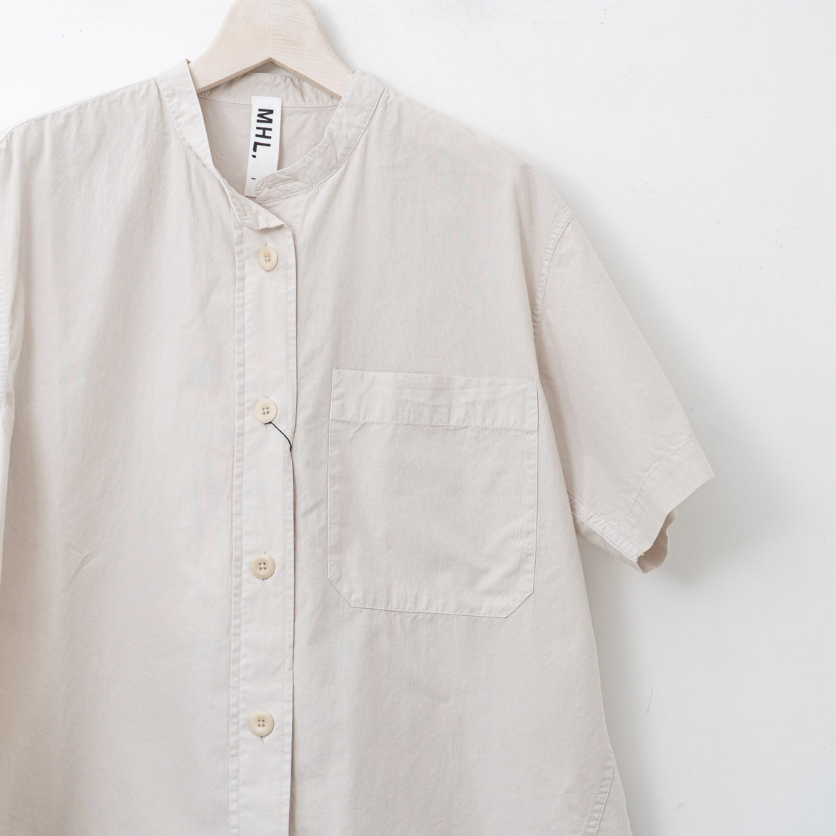 MHL.｜WOMEN　ORGANIC COTTON SHIRTING SHIRT-suomi