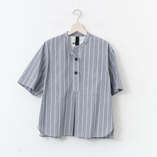 MHL.｜WOMEN　END ON END STRIPE COTTON SHIRT-suomi