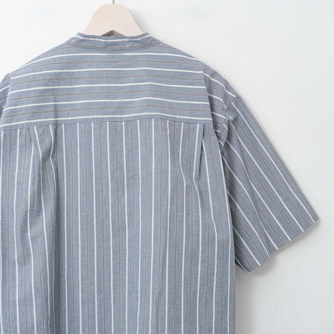 MHL./WOMEN　END ON END STRIPE COTTON SHIRT-suomi