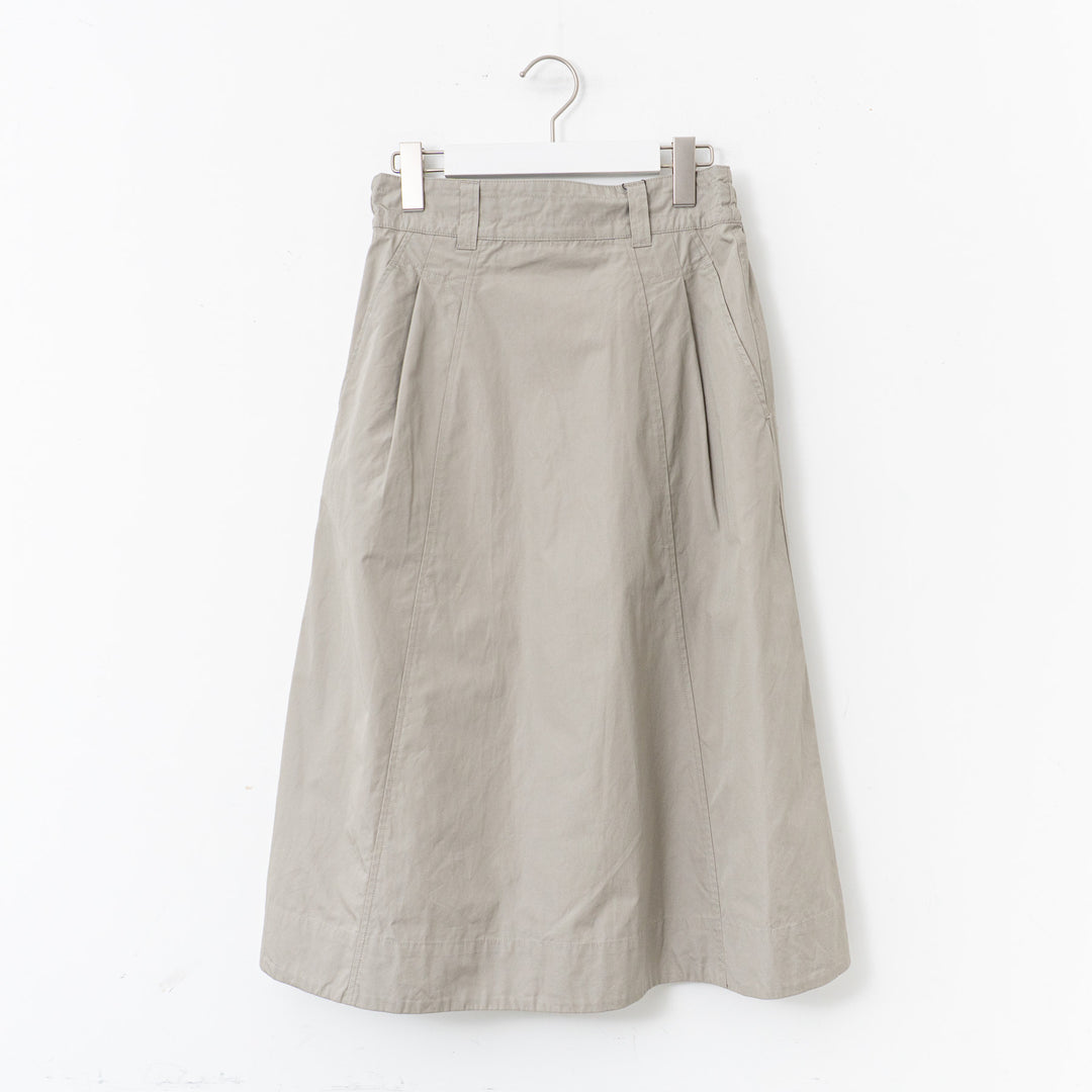 MHL. /WOMEN　FINE COMPACT COTTON POPLIN SKIRT-suomi