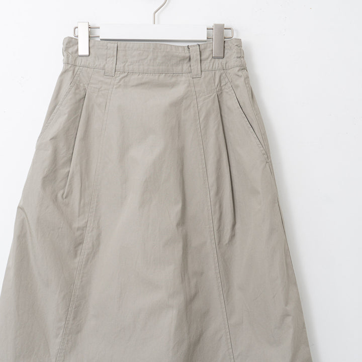 MHL. /WOMEN　FINE COMPACT COTTON POPLIN SKIRT-suomi