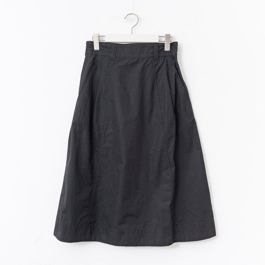 MHL.｜WOMEN　FINE COMPACT COTTON POPLIN SKIRT-suomi（010.BLACK）