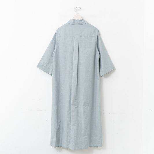 MARGARET HOWELL｜WOMEN　COTTON RAMIE CHAMBRAY DRESS
