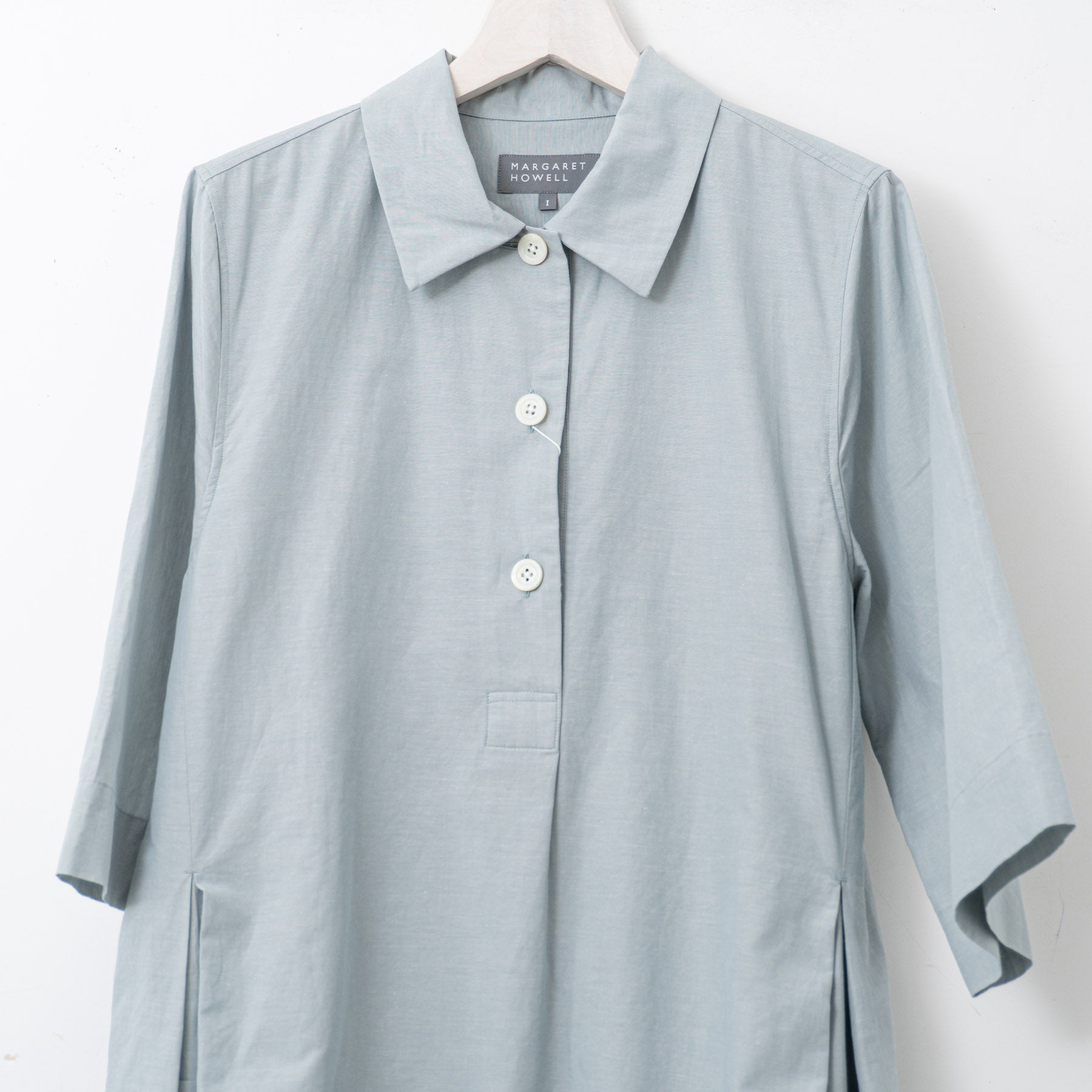 MARGARET HOWELL｜WOMEN COTTON RAMIE CHAMBRAY DRESS – haus-netstore