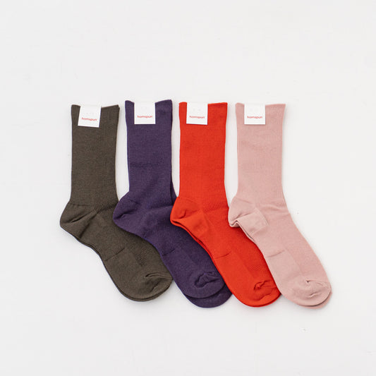 homspun｜WOMEN　防縮ウールソックス 262-8281