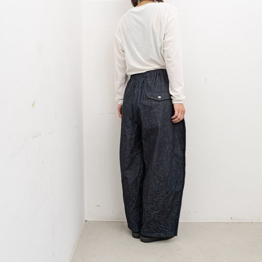ゴーシュ｜スラブデニム台形パンツ G264-P031