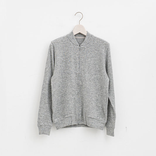 ゴーシュ｜ エアウール天竺 ジップアップカーディガン G264-T041（light gray）