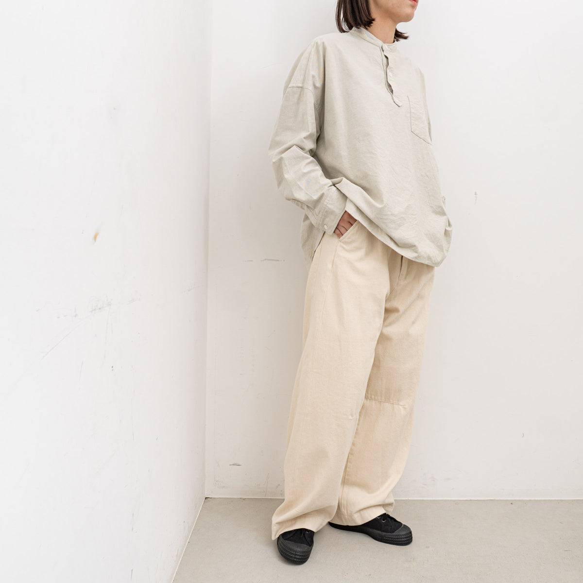 2026AW miffew｜WOMEN DENIM DOWN TROUSERS（ECRU）