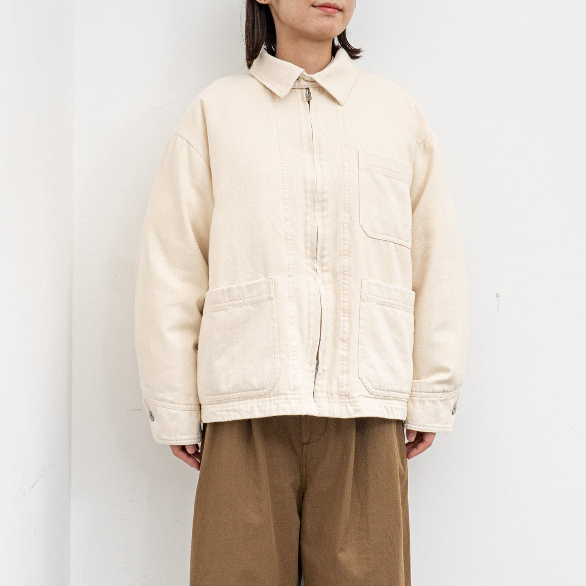 2026AW miffew｜WOMEN DENIM DOWN COVERALL
