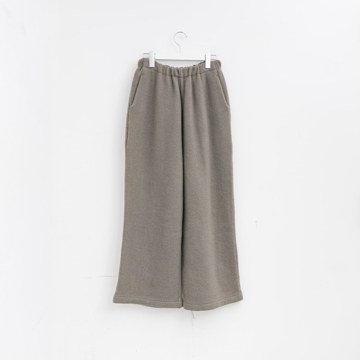ゴーシュ｜ウールフリースワイドパンツ　G264-T012（khaki gray）