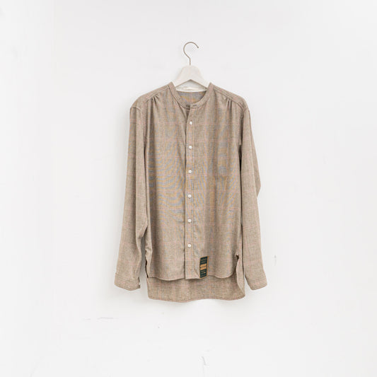ASEEDONCLÖUD｜HW collarless shirt  col.grey 262610-H