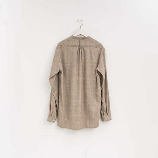 ASEEDONCLÖUD｜HW collarless shirt  col.grey 262610-H
