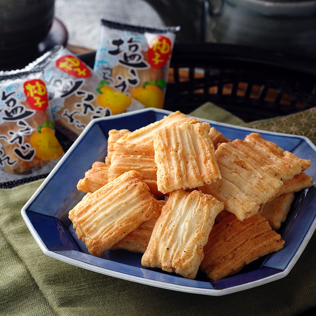 森白製菓｜柚子塩こうじあられ