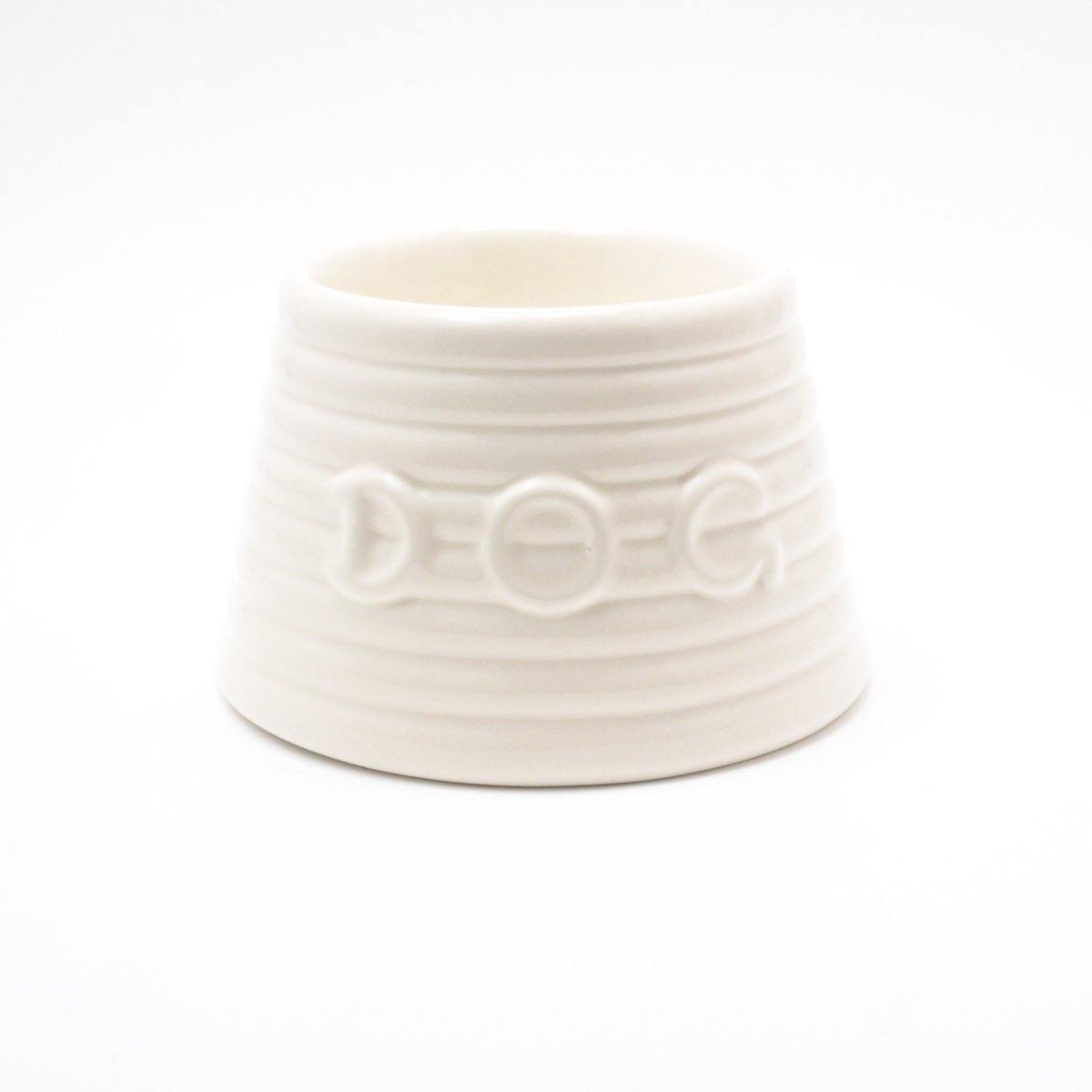 BAUER POTTERY/　RINGWARE DOG BOWL Ｓサイズ ホワイト - haus-netstore
