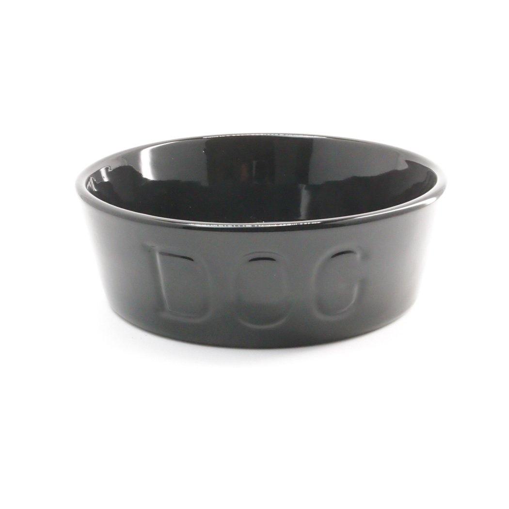 BAUER POTTERY/　DOG BOWL Mサイズ ブラック - haus-netstore