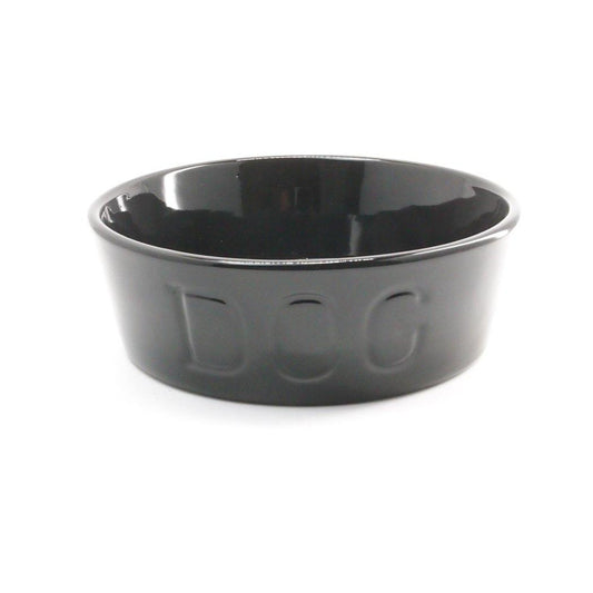 BAUER POTTERY/　DOG BOWL Mサイズ ブラック - haus-netstore