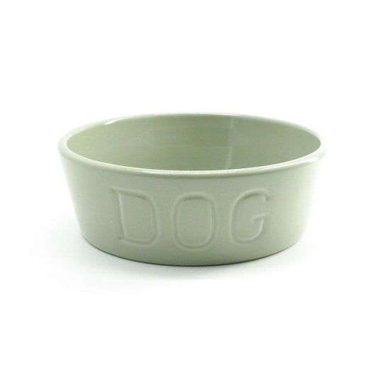 BAUER POTTERY/　DOG BOWL Mサイズ ドーバグレー - haus-netstore