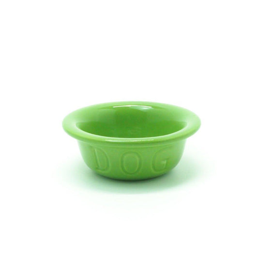 BAUER POTTERY/　RDEMI DOG BOWL パロットグリーン - haus-netstore