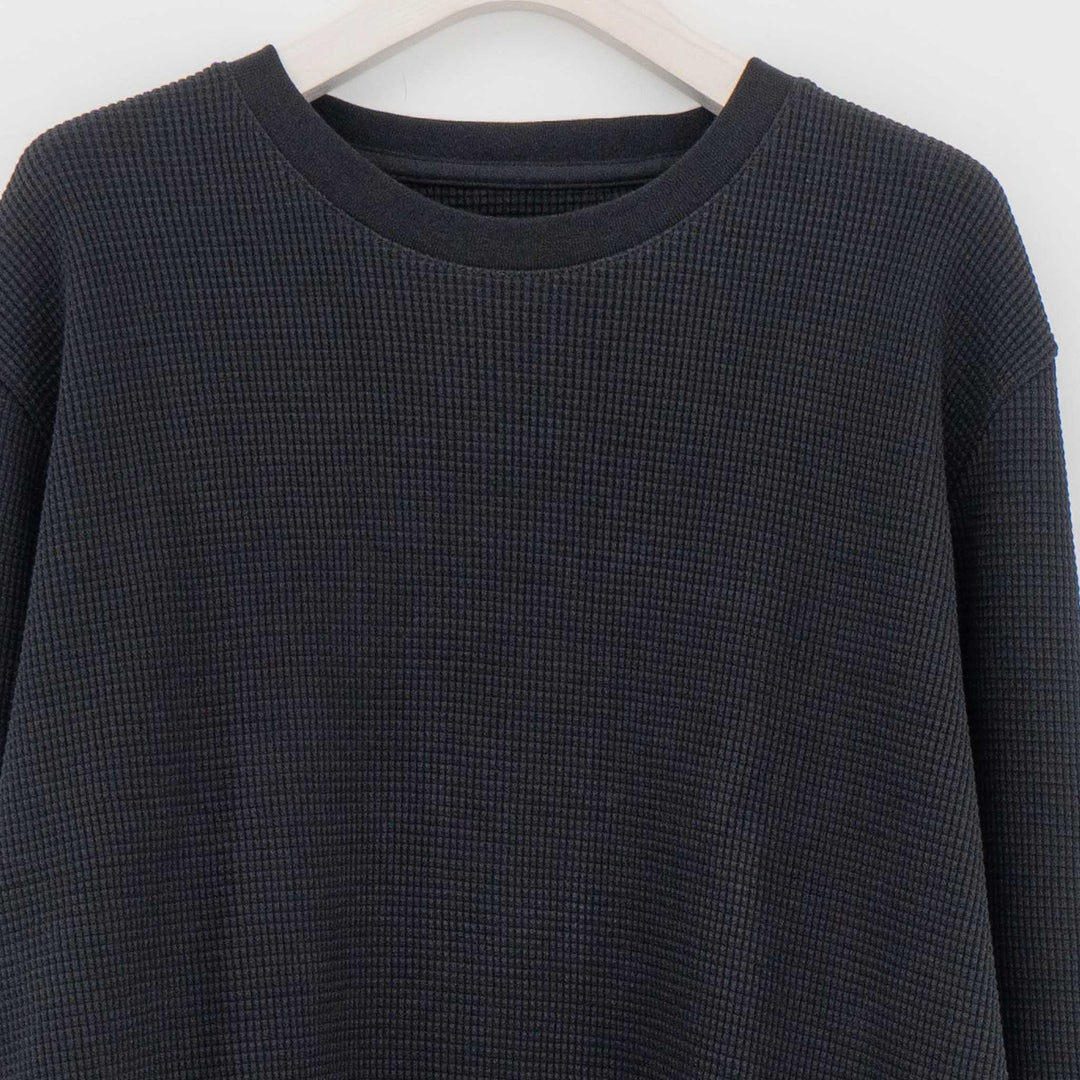 THE INOUE BROTHERS... /UNISEX　Waffle Crew Neck - haus-netstore