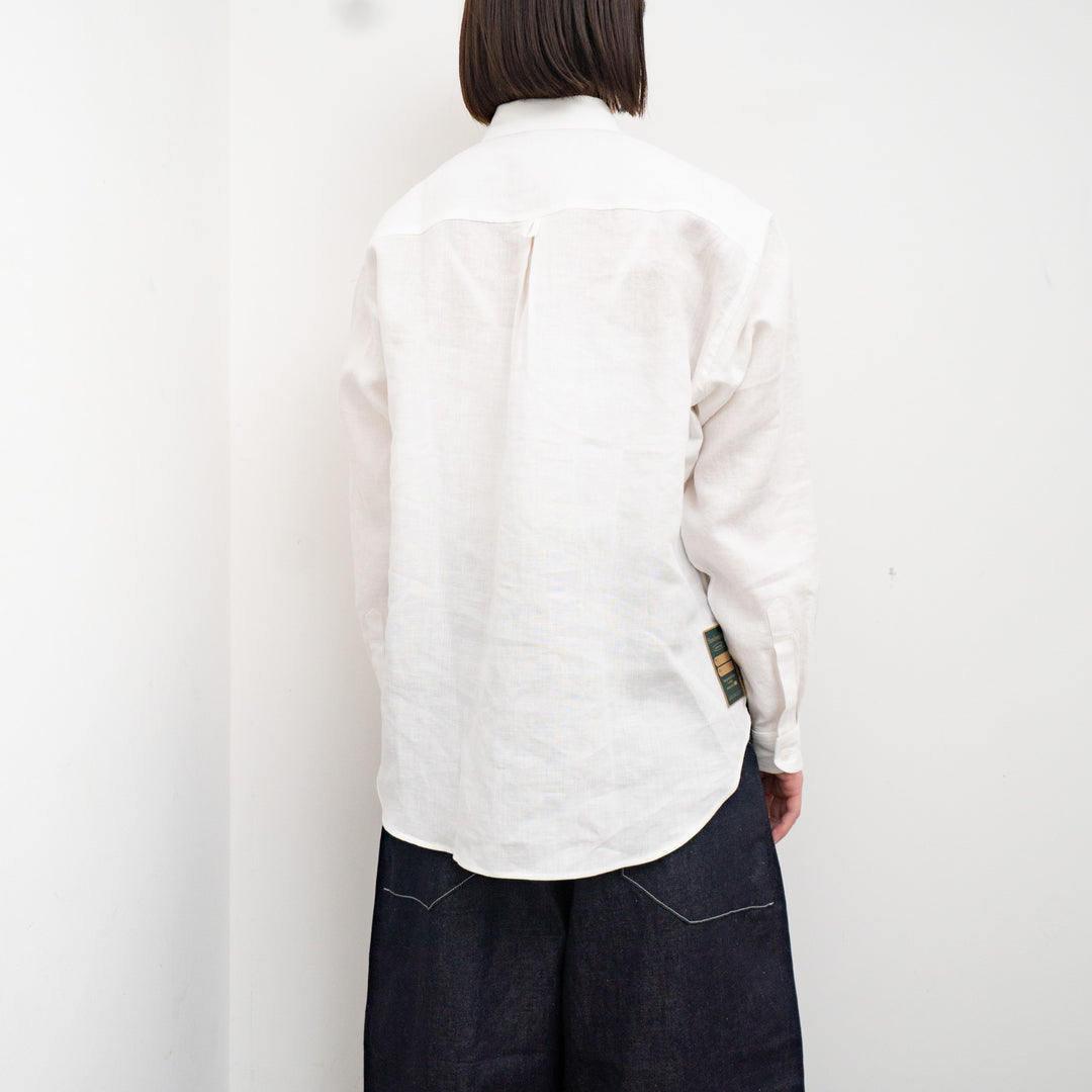 ASEEDONCLÖUD /　HandWerker pull-on shirt linen 231608 - haus-netstore