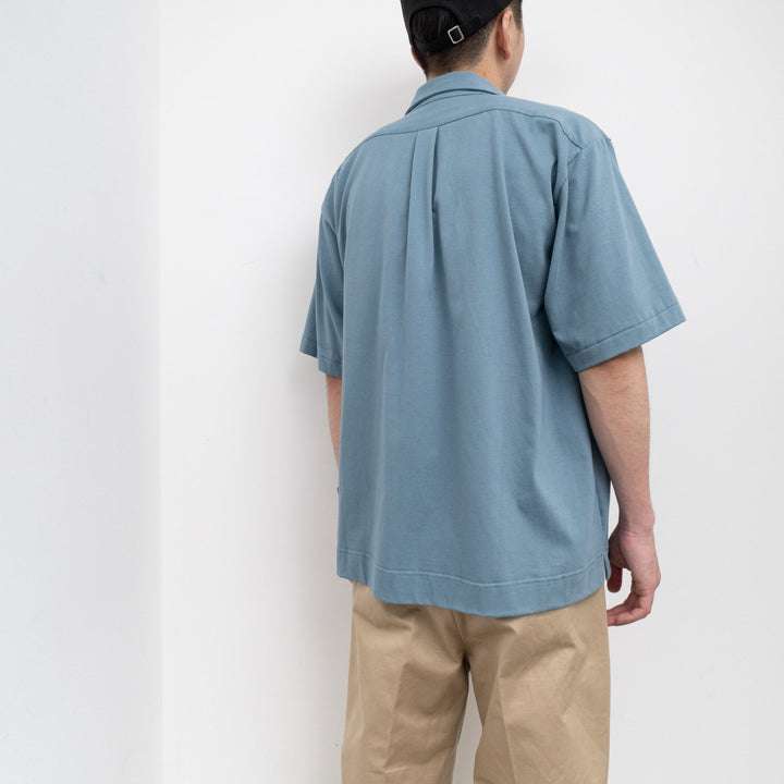 SCYE BASICS/MEN　Suvin Cotton Jersey Camp Collar Shirt - haus-netstore