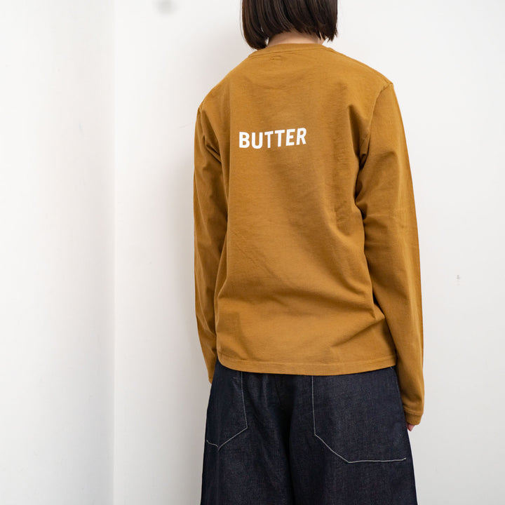 SUNSHINE+CLOUD /UNISEX　ロングスリーブTシャツ ”PEANUT-BUTTER” - haus-netstore