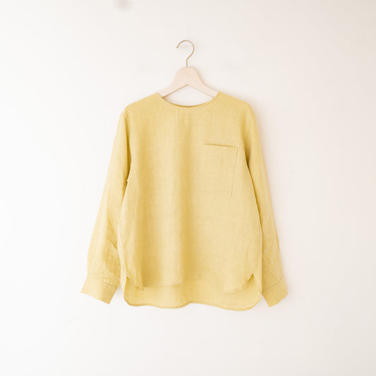【23SS】TAYUTAU/　リネンプルオーバー長袖シャツ Y319042 - haus-netstore