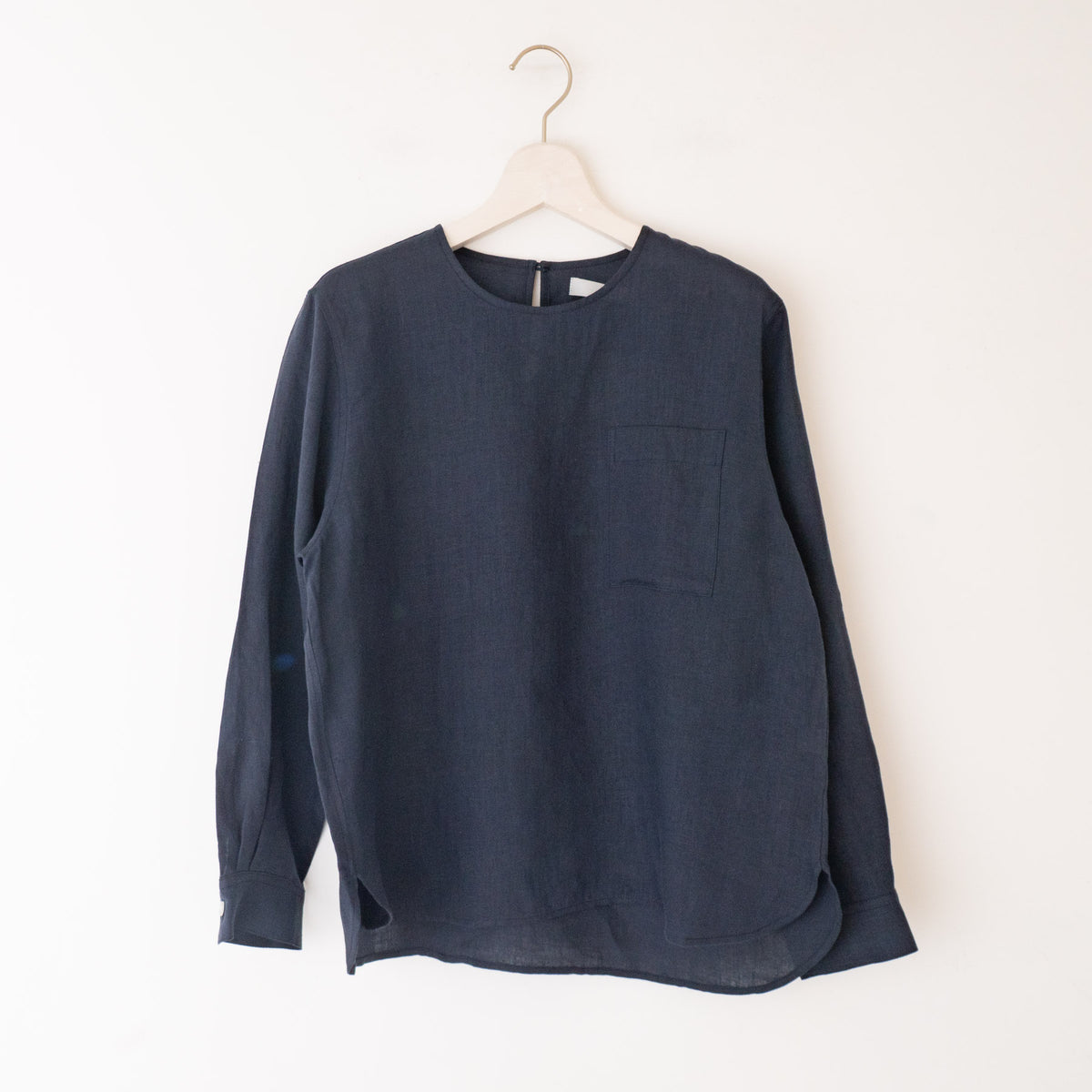【23SS】TAYUTAU/　リネンプルオーバー長袖シャツ Y319042 - haus-netstore