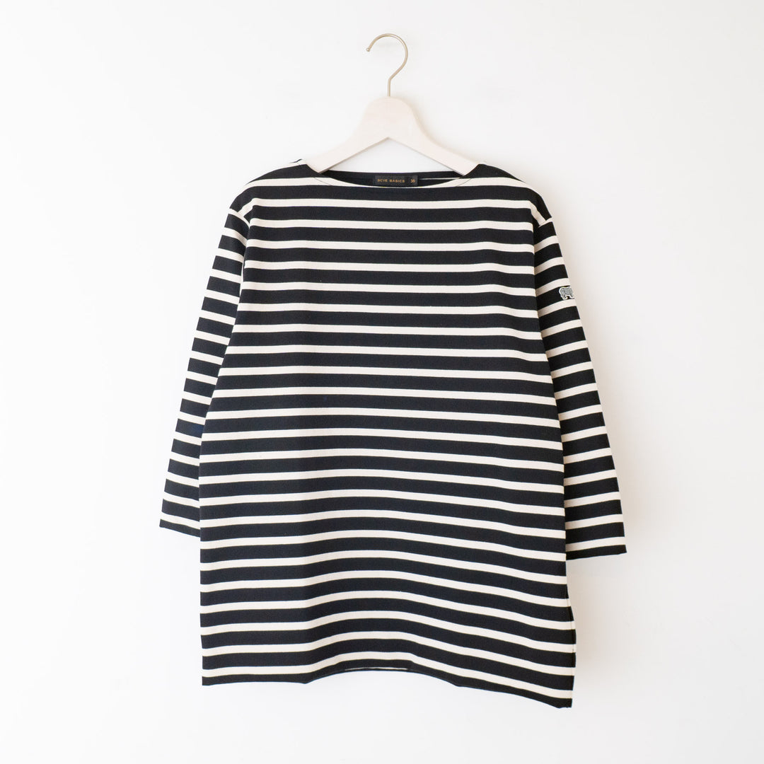 SCYE BASICS/MEN　Striped Cotton Jersey Basque Shirt - haus-netstore