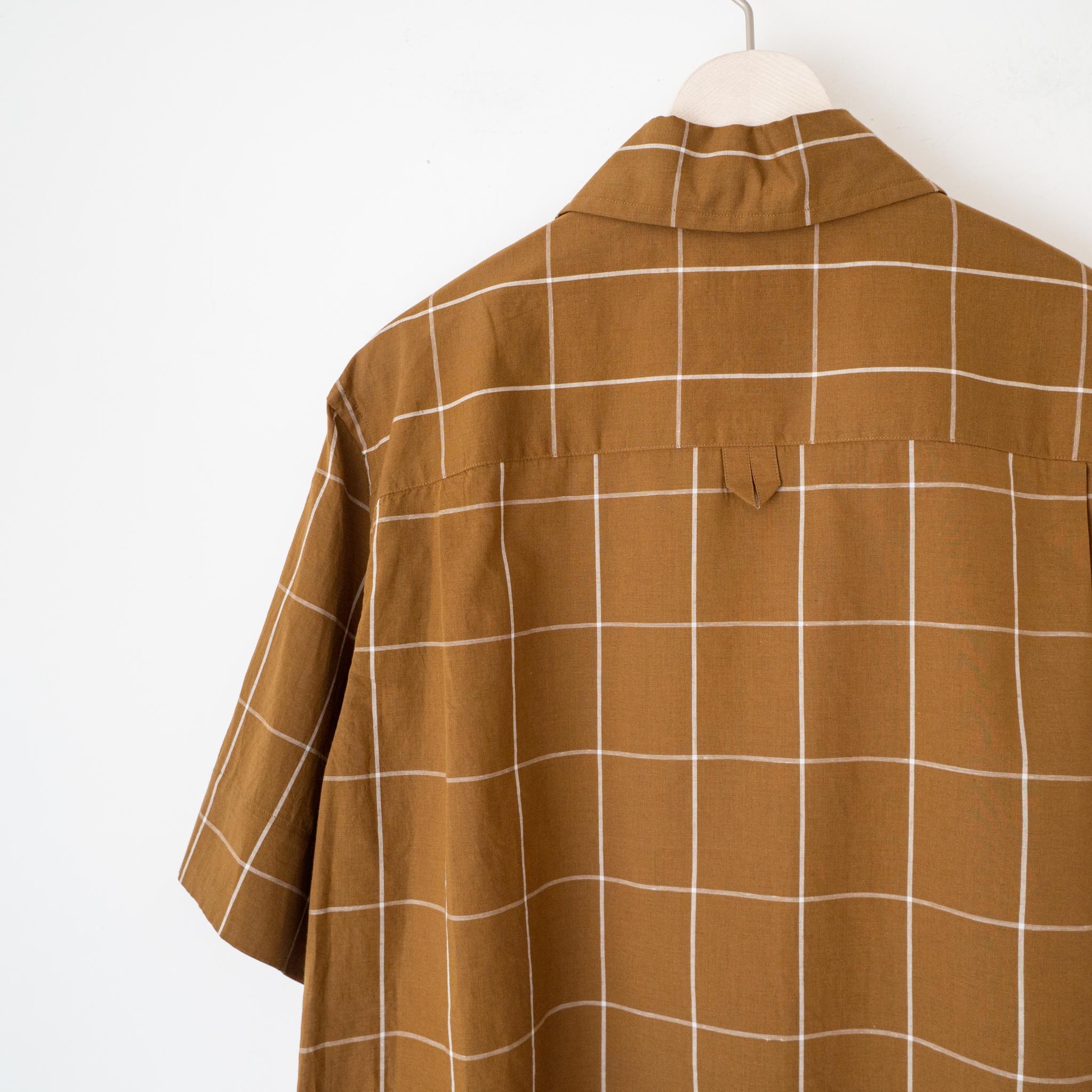 MARGARET HOWELL ORANGE TARTAN シャツワンピース Ⅰ - ロング