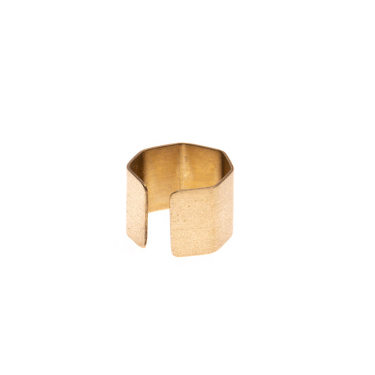 _Fot/　brass plate earring S _ angular 0902a - haus-netstore