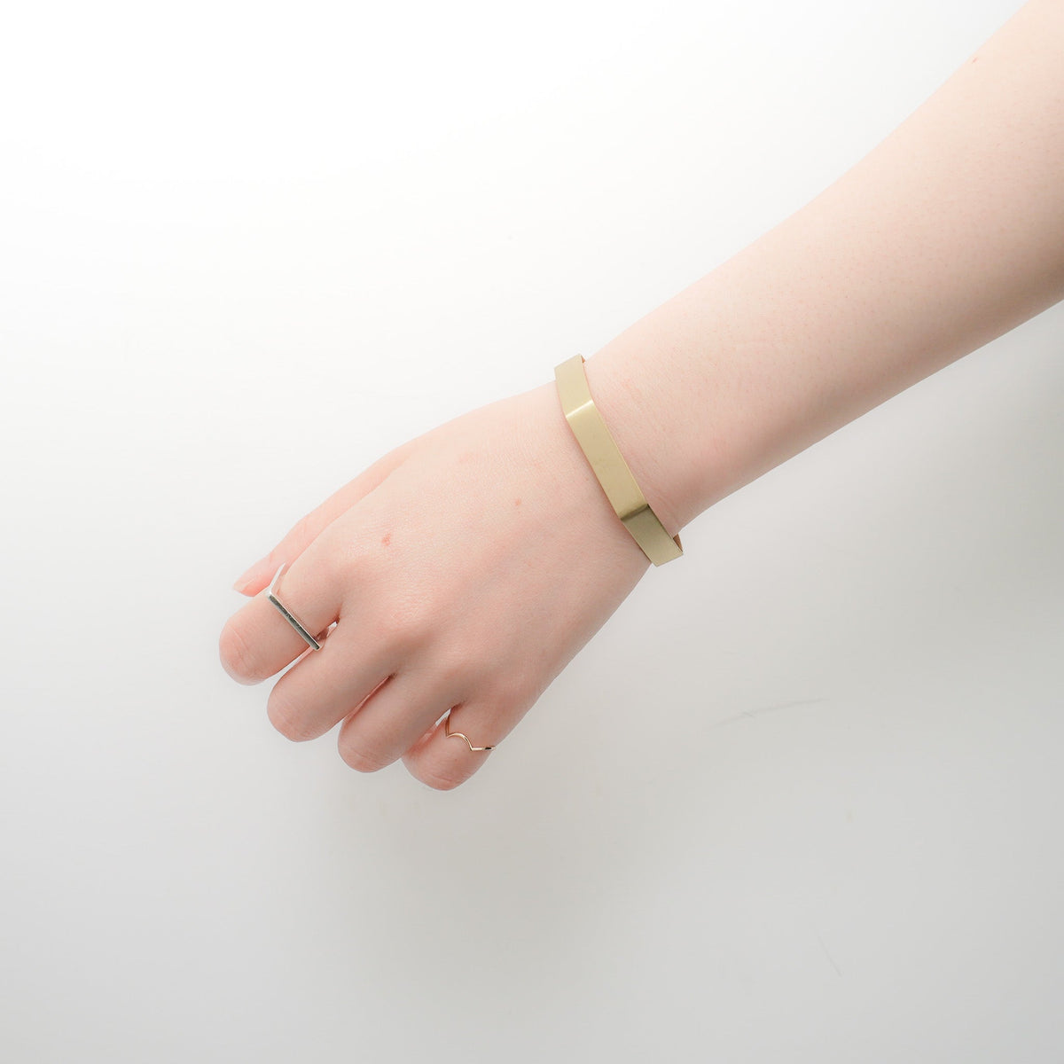 _Fot/　brass plate bangle 8mm 0901a8 - haus-netstore