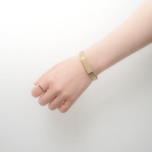 _Fot/　brass plate bangle 8mm 0901a8 - haus-netstore