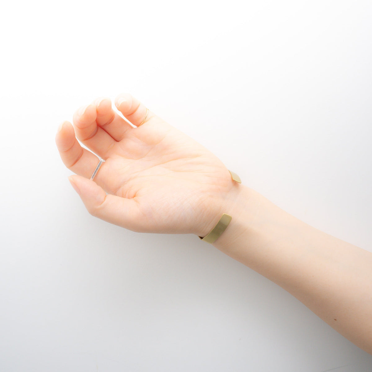 _Fot/　brass plate bangle 8mm 0901a8 - haus-netstore